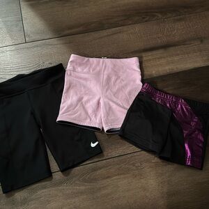 Set of 3 pairs of biker shorts for girls size XS